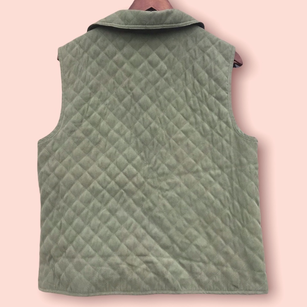 Cabela's Quilted Sage Vest Size L - Picture 2 of 5